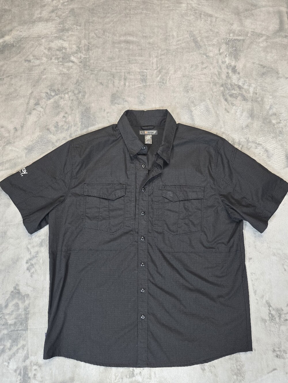 5.11 Tactical Styke Short Sleeve Button Up Shirt Size XL Black